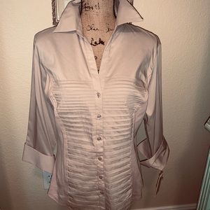 🌺Tuxedo Pleated Buttoned Shirt